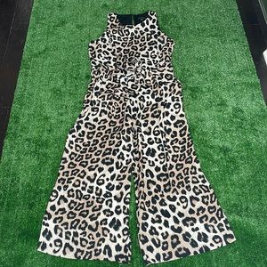 Banana Republic Leopard Print Wide-Leg Romper
